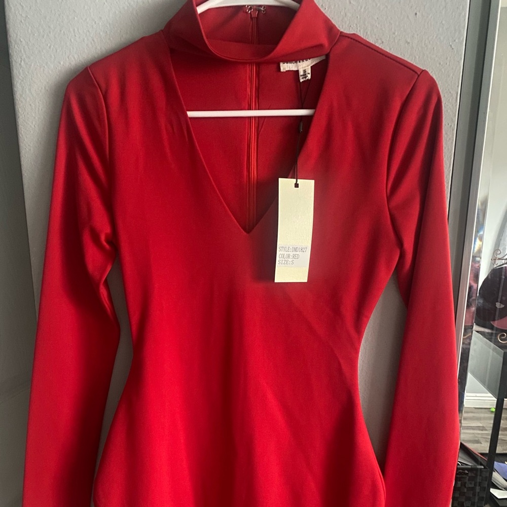 Size small red dress.